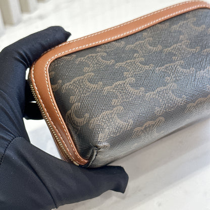 Celine Small Cosmetic Pouch in Tan