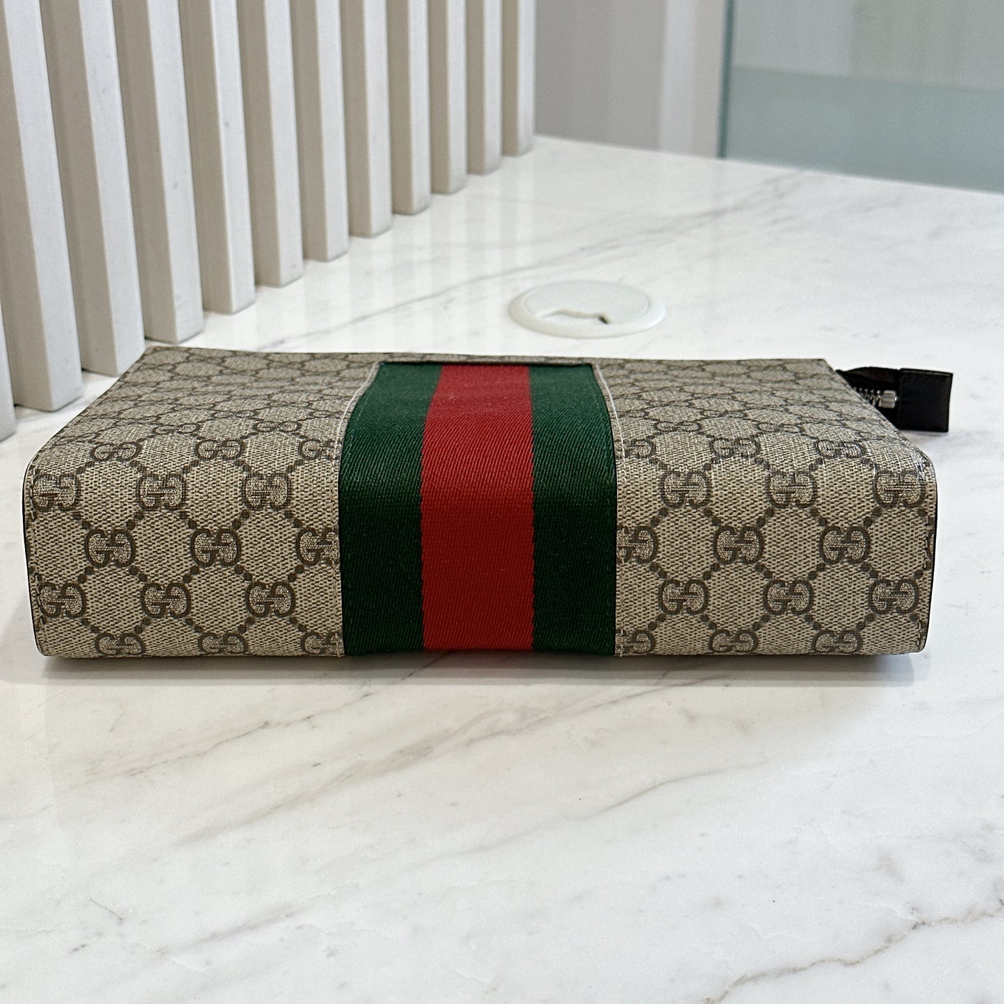 Gucci GG Supreme Web Clutch