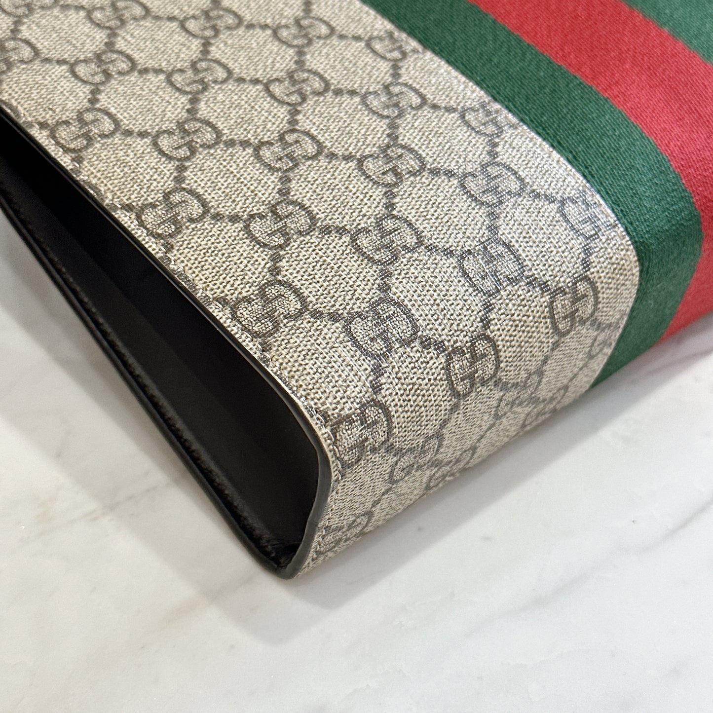 Gucci GG Supreme Web Clutch