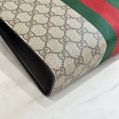 Gucci GG Supreme Web Clutch