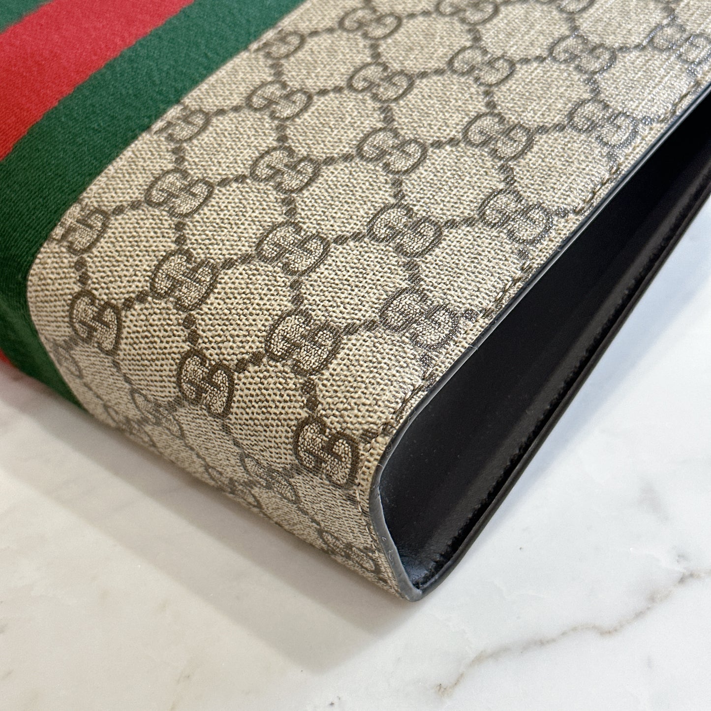 Gucci GG Supreme Web Clutch