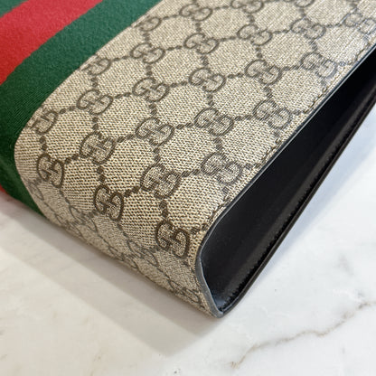 Gucci GG Supreme Web Clutch