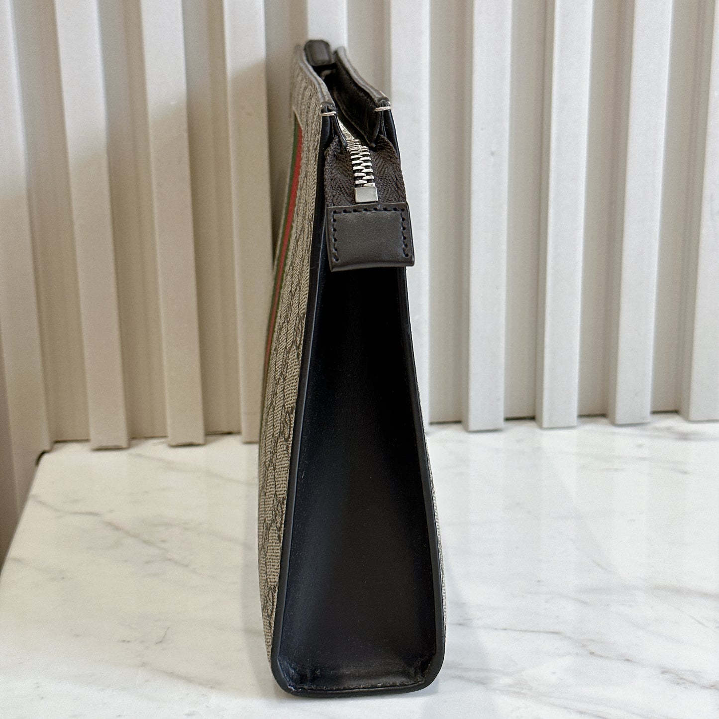 Gucci GG Supreme Web Clutch