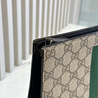 Gucci GG Supreme Web Clutch