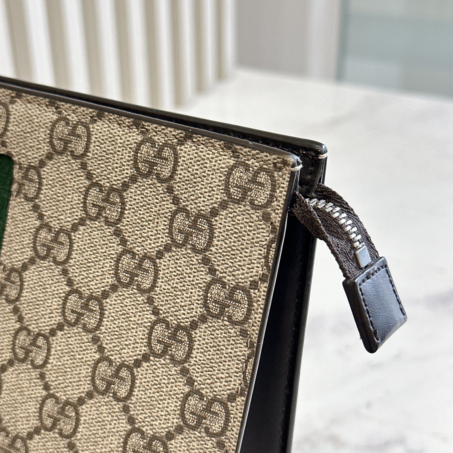 Gucci GG Supreme Web Clutch