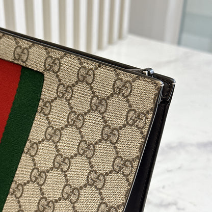 Gucci GG Supreme Web Clutch