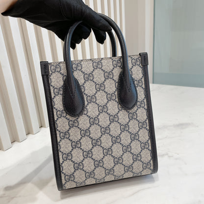 Gucci Mini Tote with Interlocking G In Blue