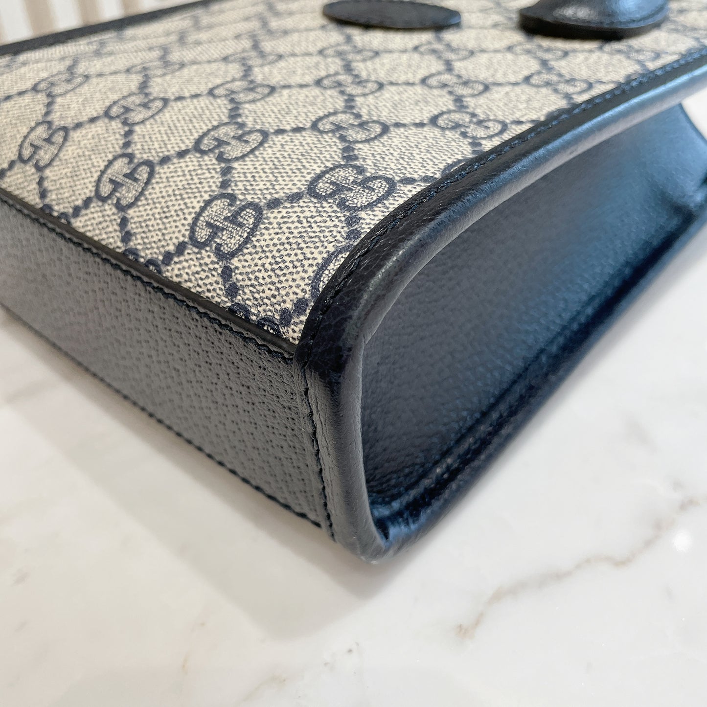 Gucci Mini Tote with Interlocking G In Blue