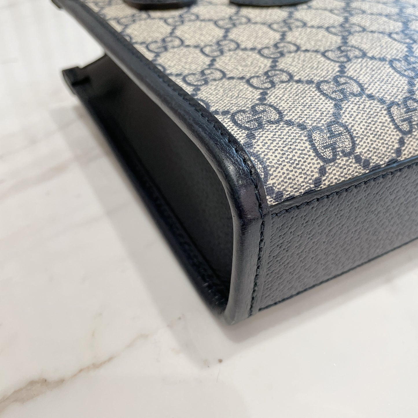 Gucci Mini Tote with Interlocking G In Blue