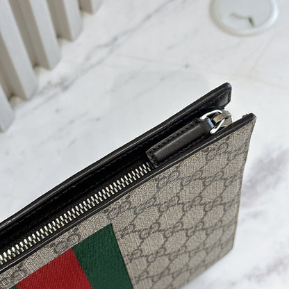 Gucci GG Supreme Web Clutch