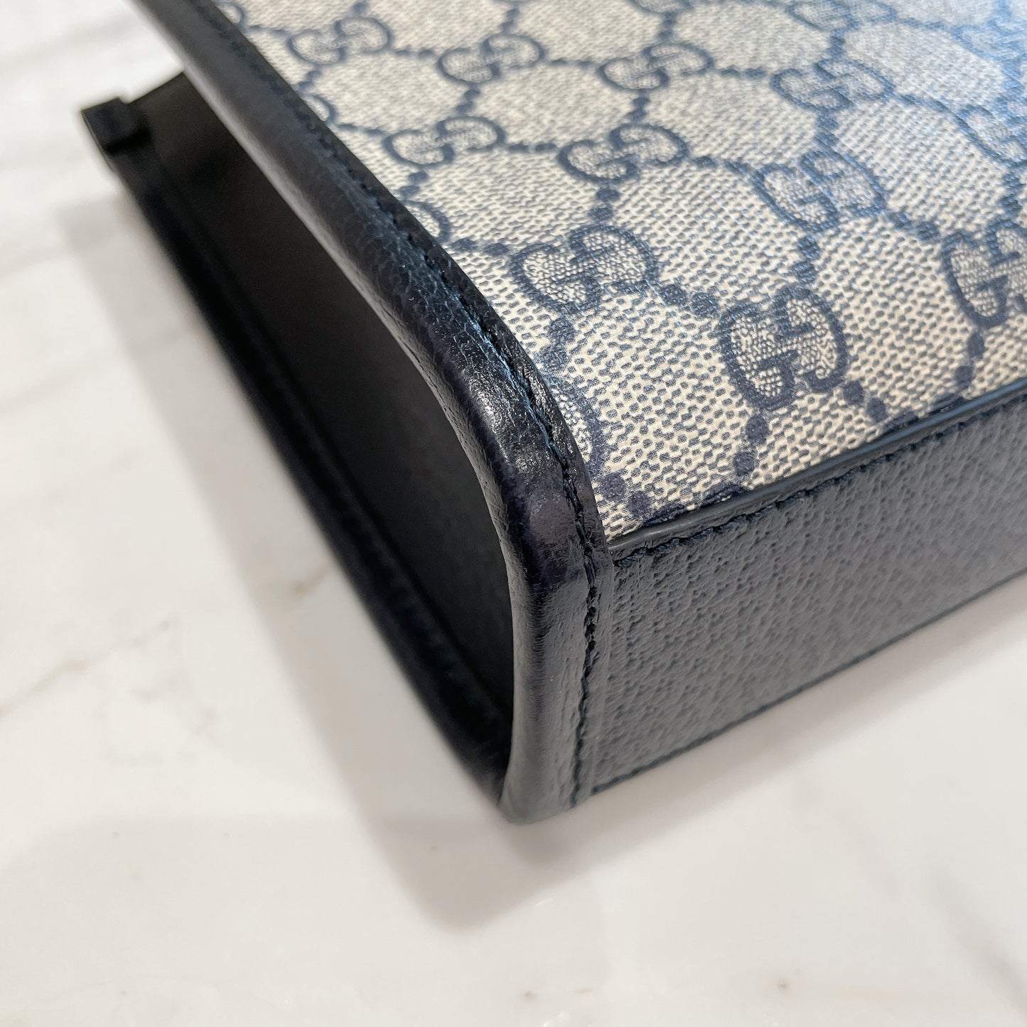 Gucci Mini Tote with Interlocking G In Blue