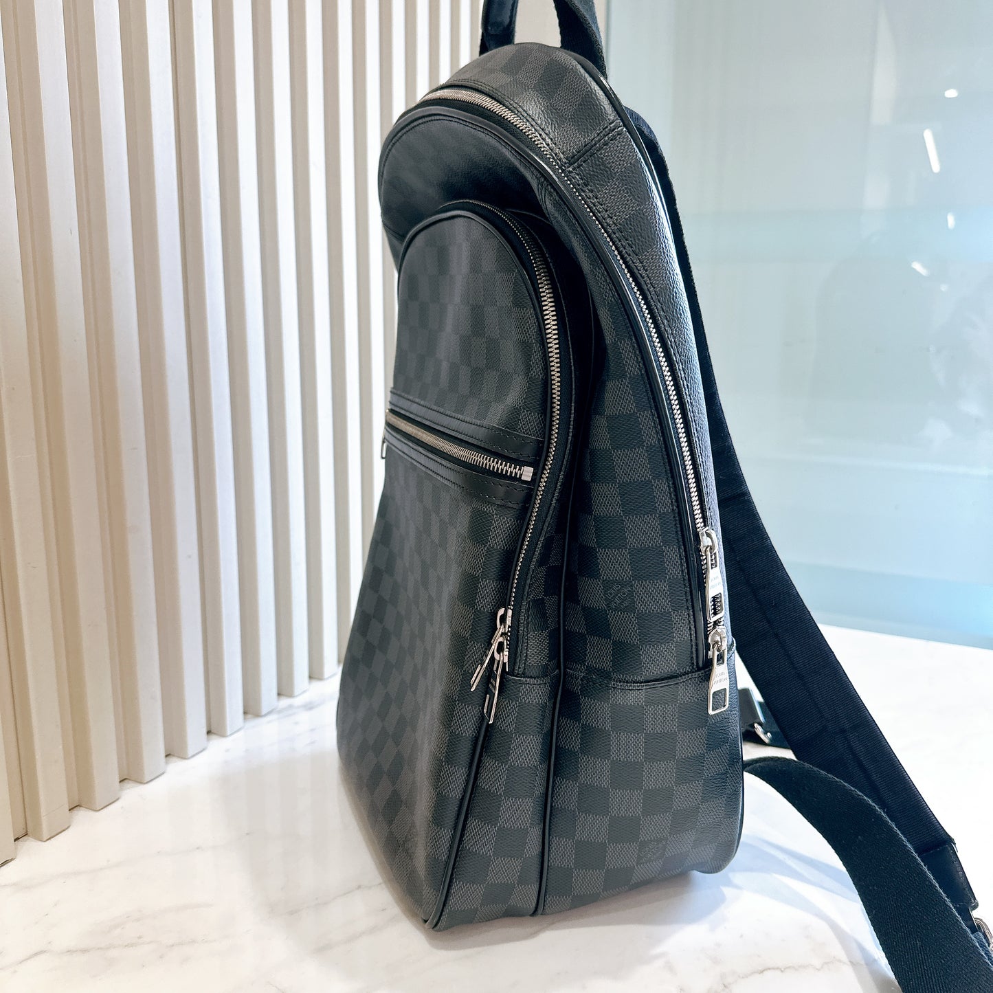 LV Michael Backpack in Dameier Graphite