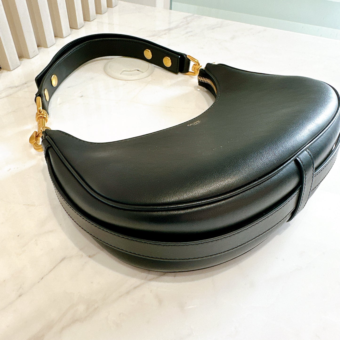 Celine Ava in Black Calfskin