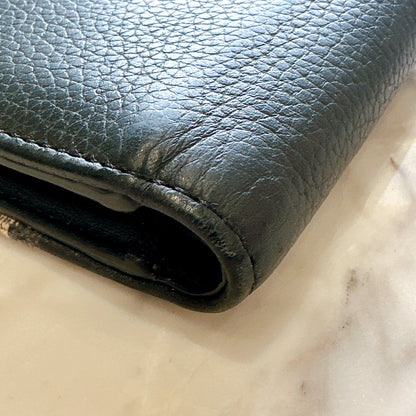 Dior Saddle Bi-Fold Wallet in Blue Dior Oblique