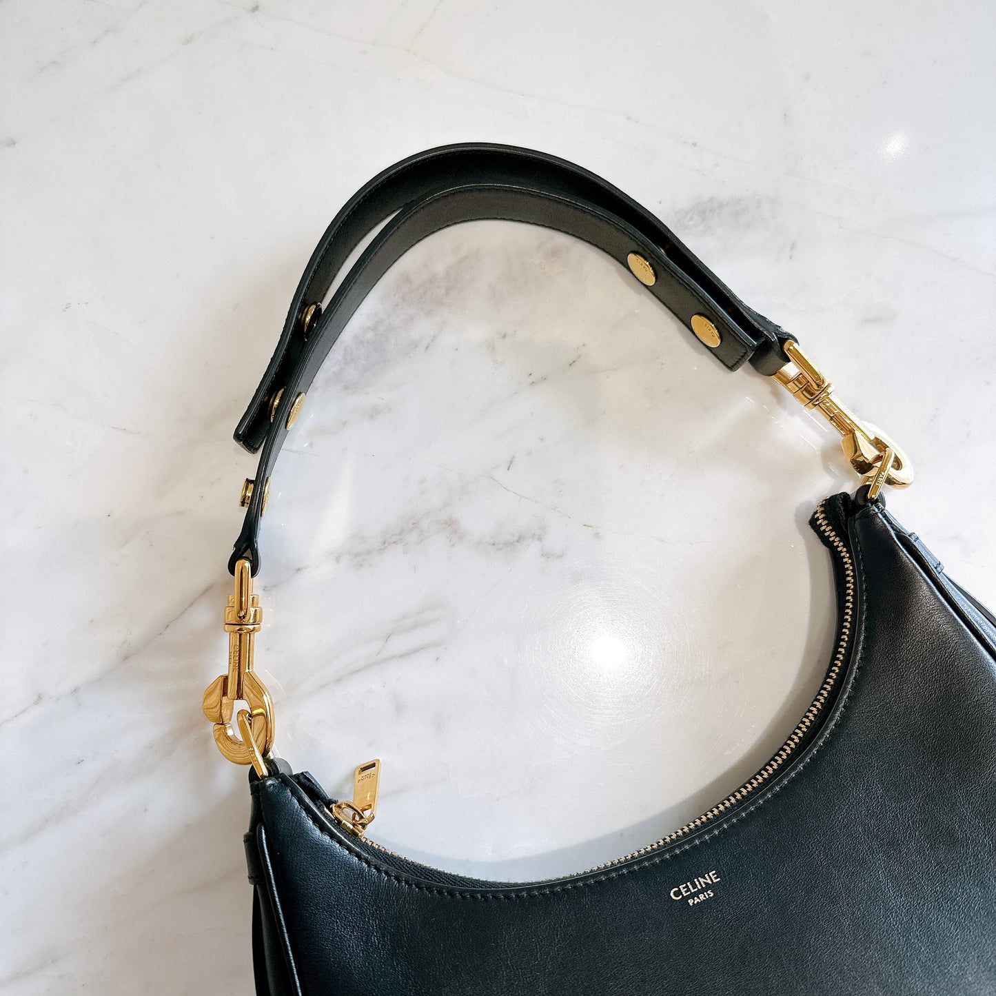 Celine Ava in Black Calfskin