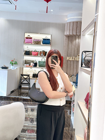 Celine Ava in Black Calfskin
