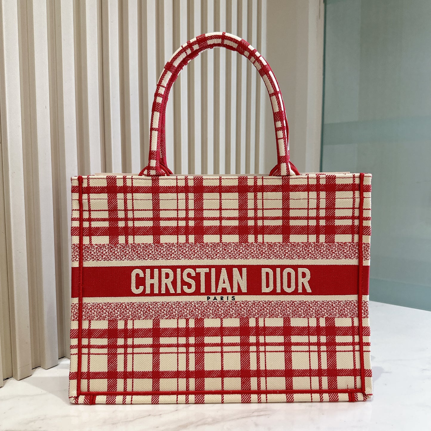 Dior Medium Check 'n' Dior Book Tote