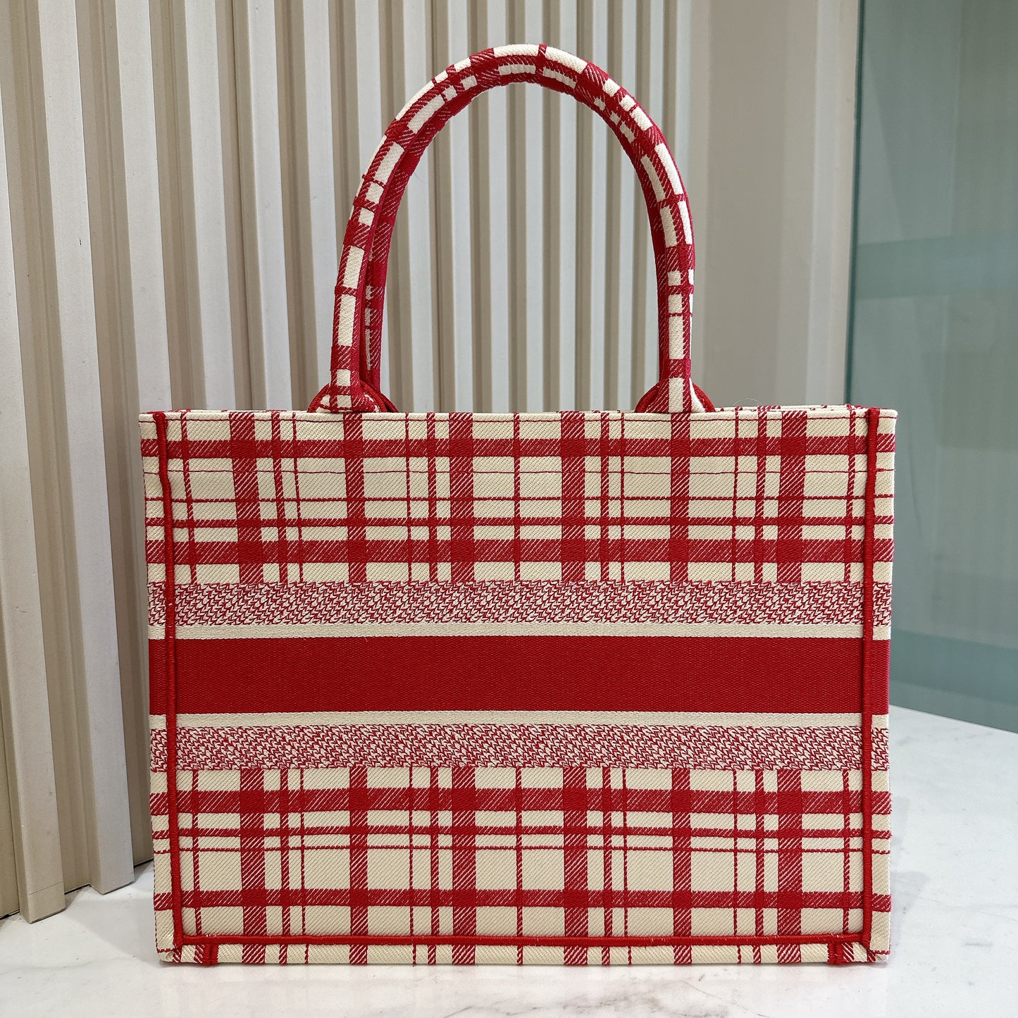 Dior Medium Check 'n' Dior Book Tote