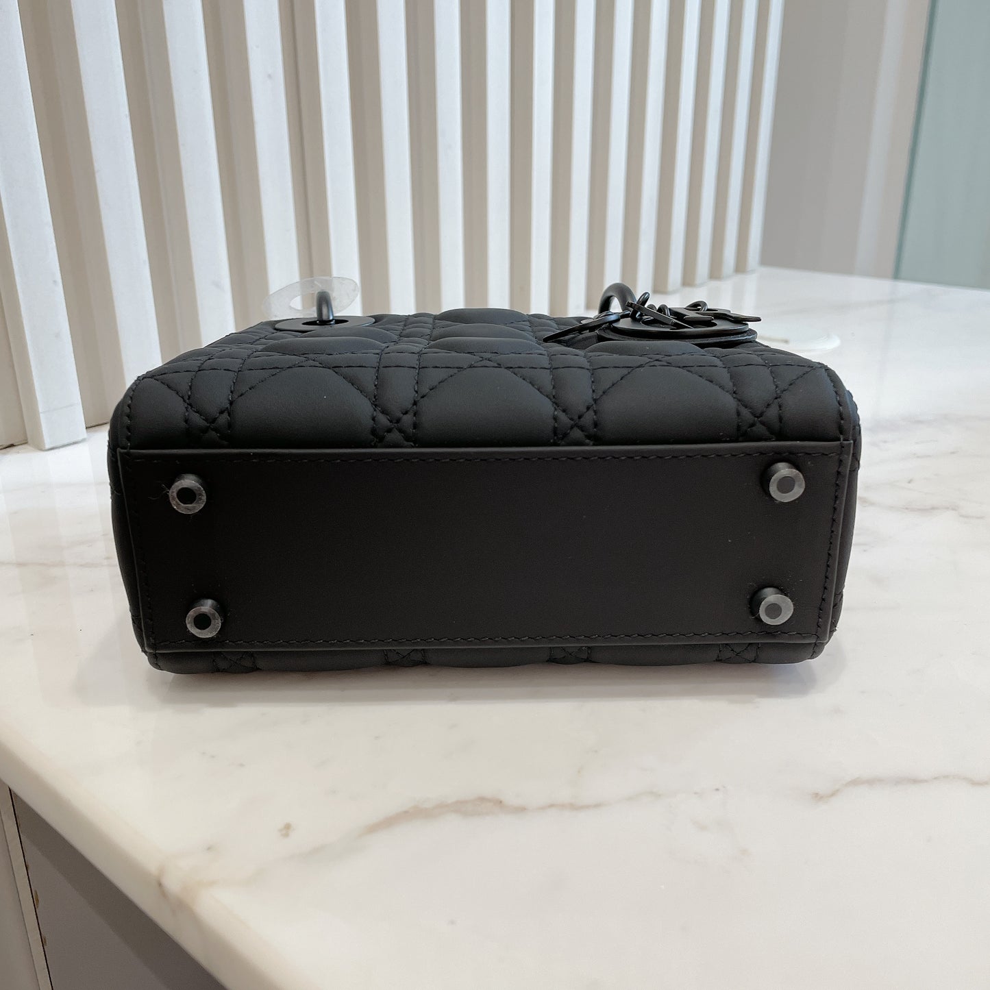 Lady Dior Mini in Black Ultramatte