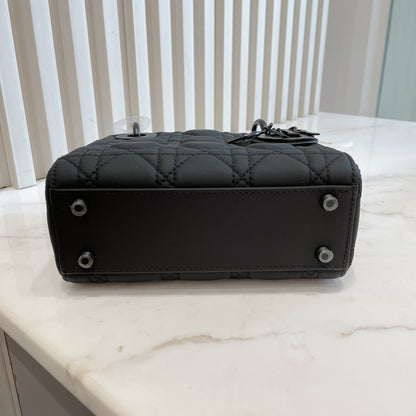 Lady Dior Mini in Black Ultramatte