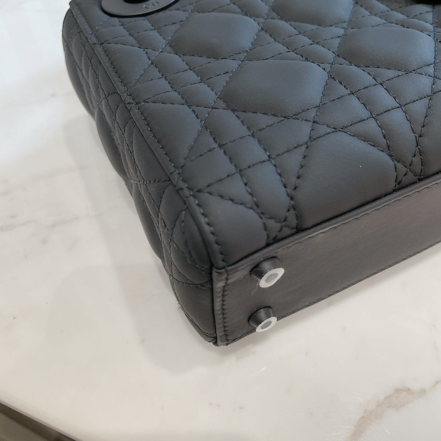 Lady Dior Mini in Black Ultramatte