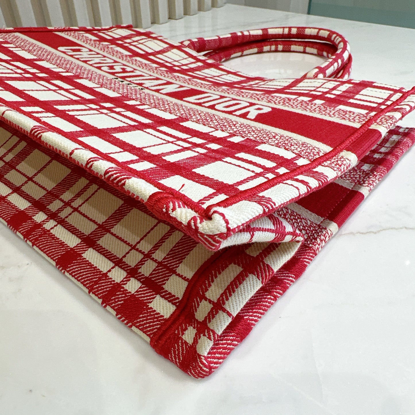 Dior Medium Check 'n' Dior Book Tote