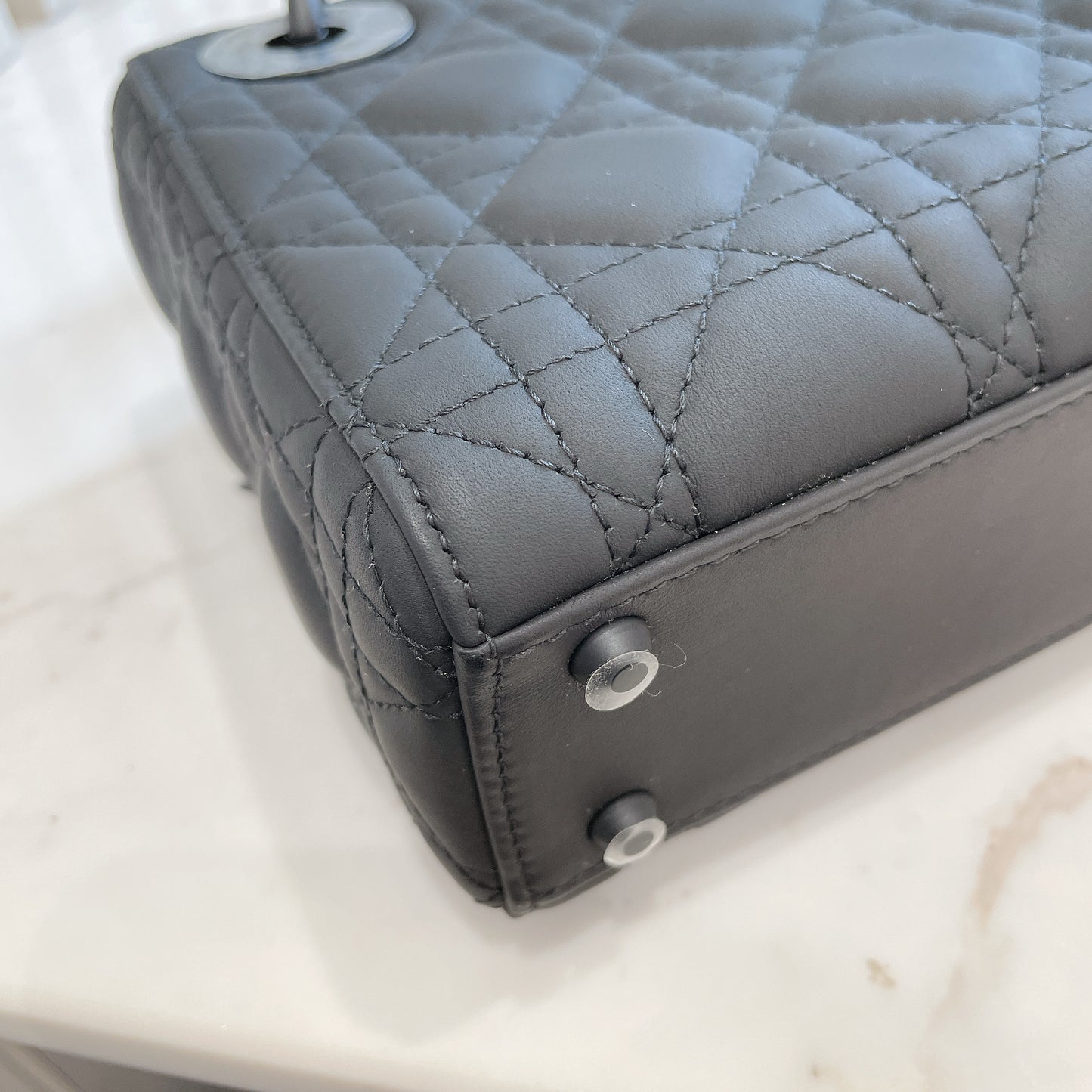 Lady Dior Mini in Black Ultramatte