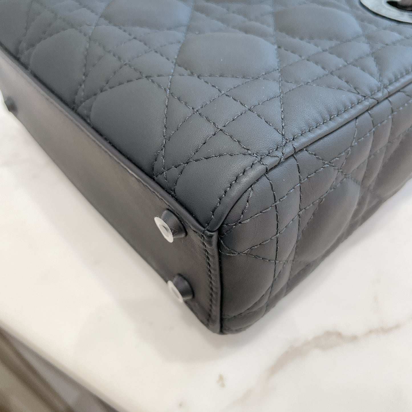 Lady Dior Mini in Black Ultramatte
