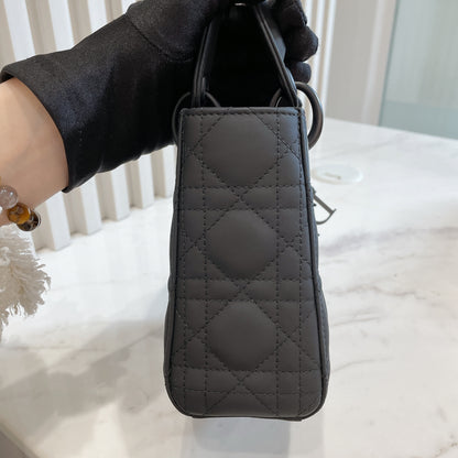 Lady Dior Mini in Black Ultramatte