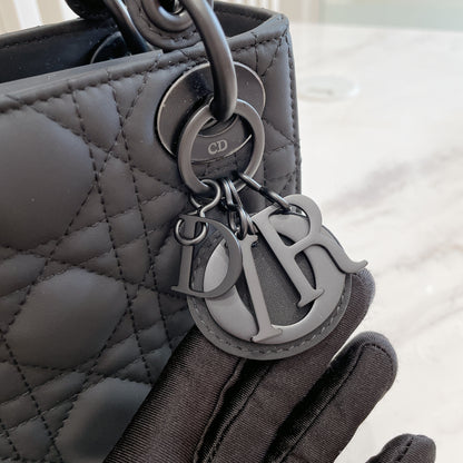 Lady Dior Mini in Black Ultramatte