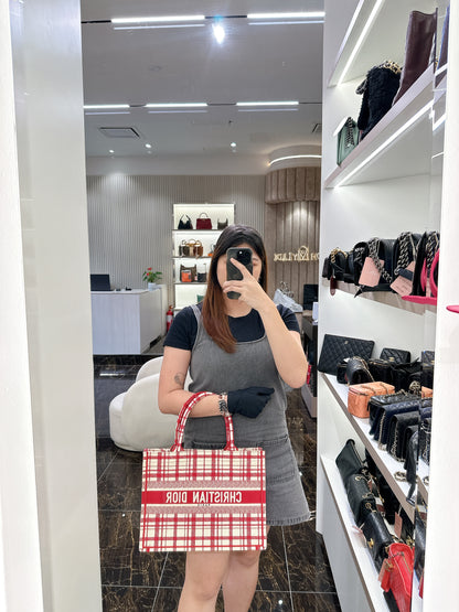 Dior Medium Check 'n' Dior Book Tote