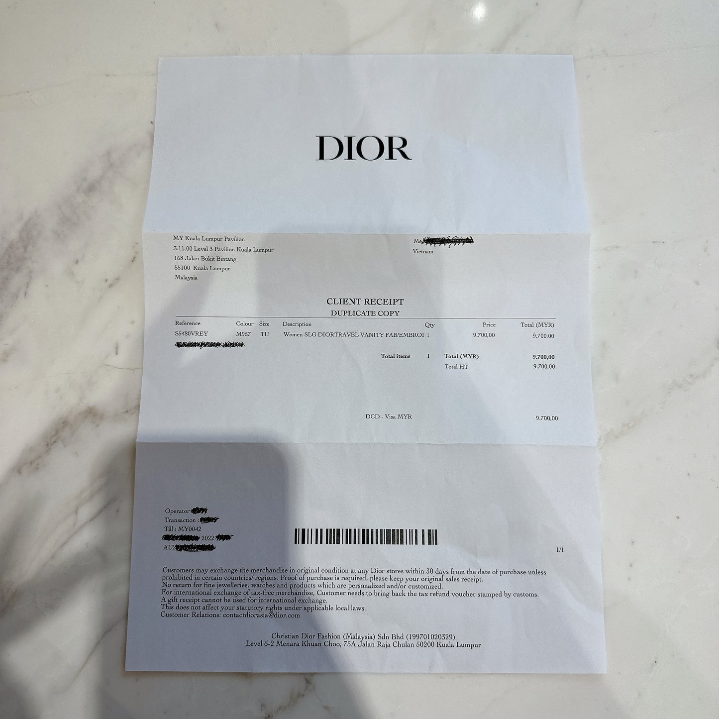 Dior Travel Large Vanity Case in Pink