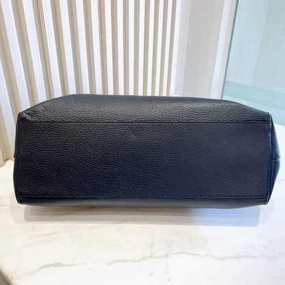 Gucci Bamboo Tassel Calfskin Top Handle Bag Soft Black