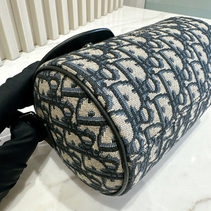 Dior Blue Oblique Jacquard Mini Roller