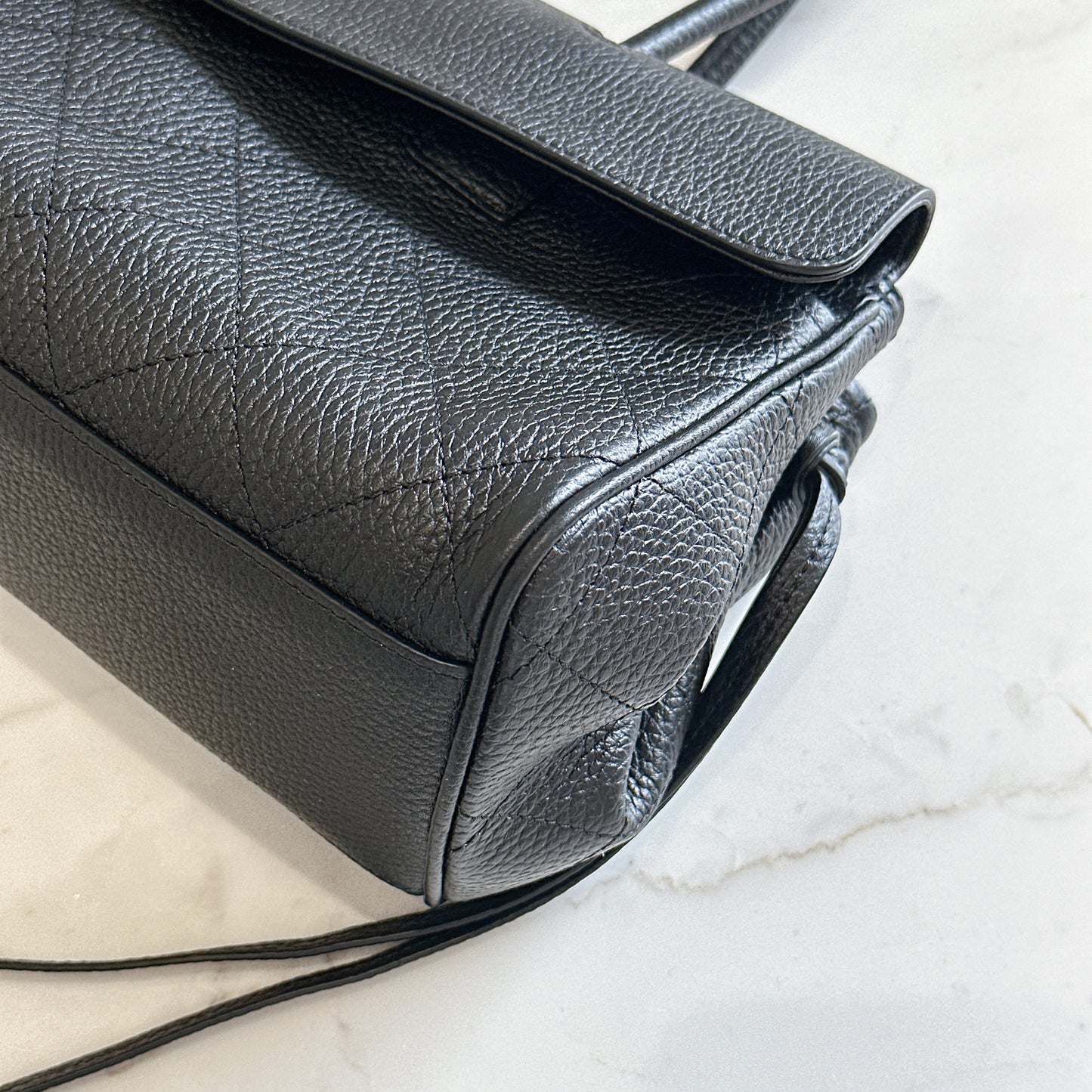 Chanel Black Caviar 26S Small Shopping Tote