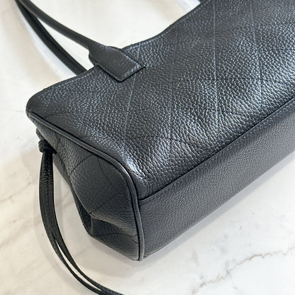 Chanel Black Caviar 26S Small Shopping Tote