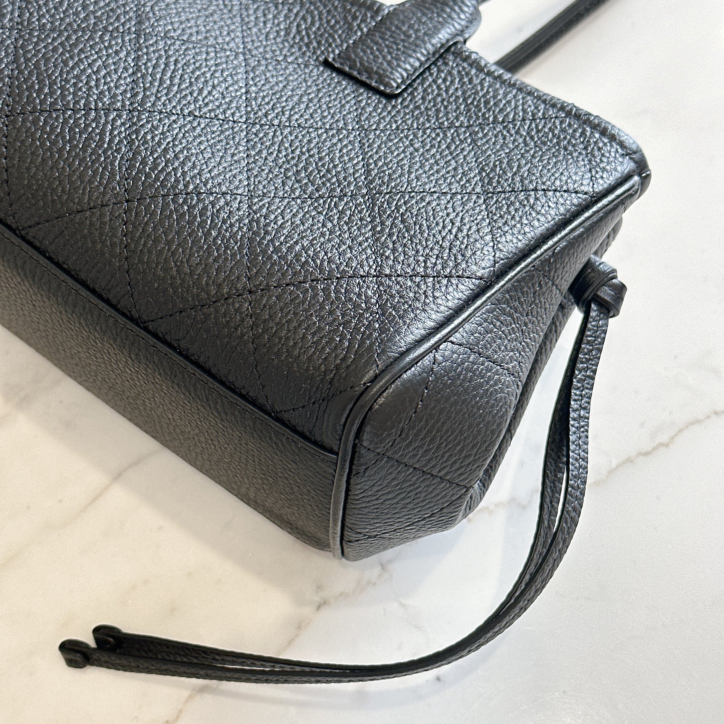 Chanel Black Caviar 26S Small Shopping Tote