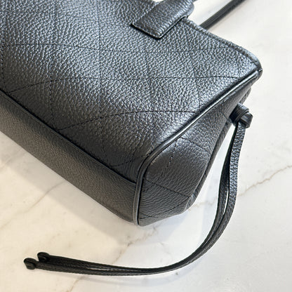 Chanel Black Caviar 26S Small Shopping Tote