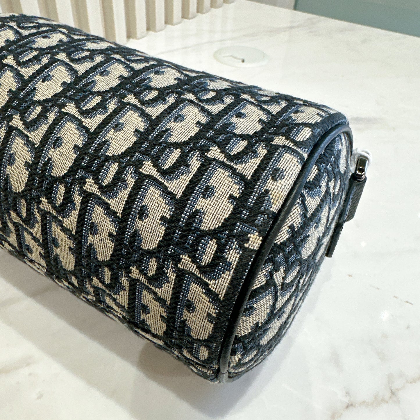 Dior Blue Oblique Jacquard Mini Roller