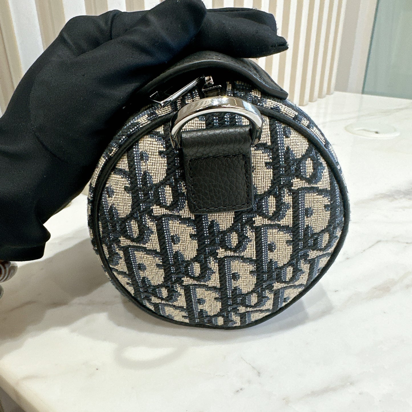 Dior Blue Oblique Jacquard Mini Roller