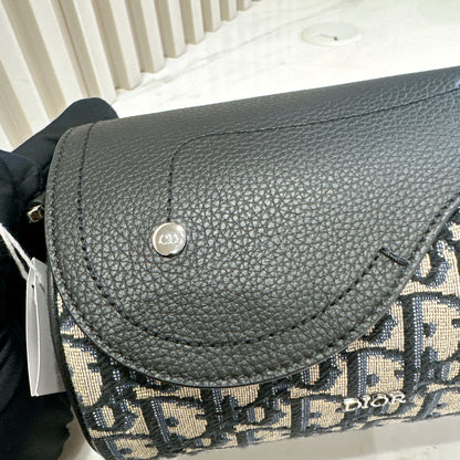 Dior Blue Oblique Jacquard Mini Roller
