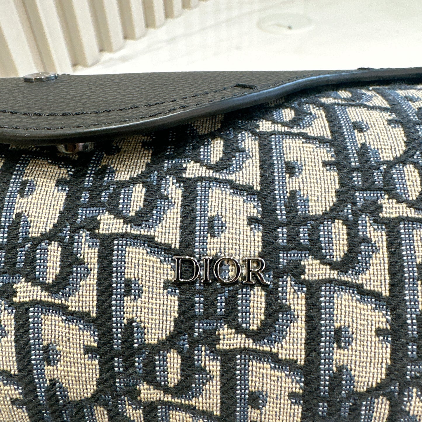 Dior Blue Oblique Jacquard Mini Roller