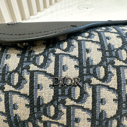 Dior Blue Oblique Jacquard Mini Roller