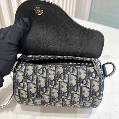 Dior Blue Oblique Jacquard Mini Roller