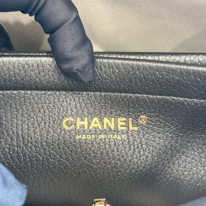 Chanel Black Caviar 26S Small Shopping Tote