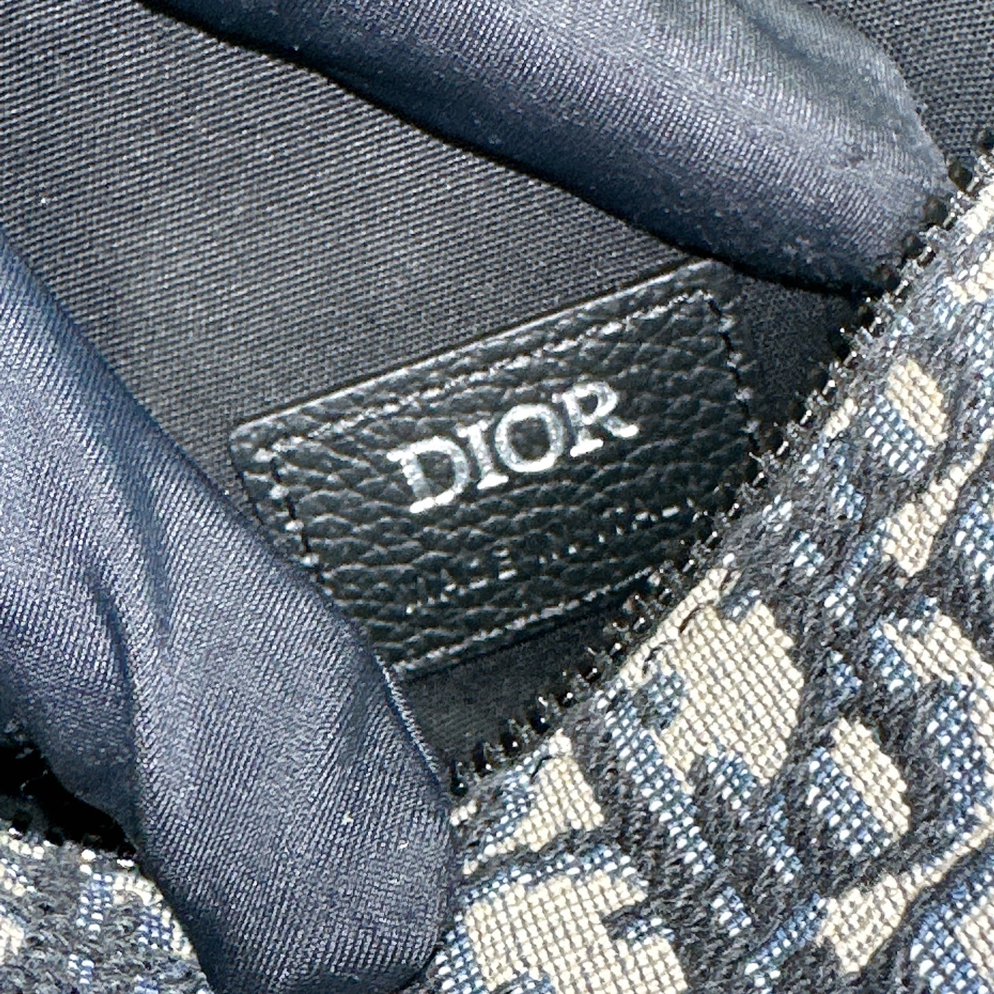 Dior Blue Oblique Jacquard Mini Roller