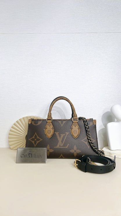 LV On The Go East West Reverse Monogram