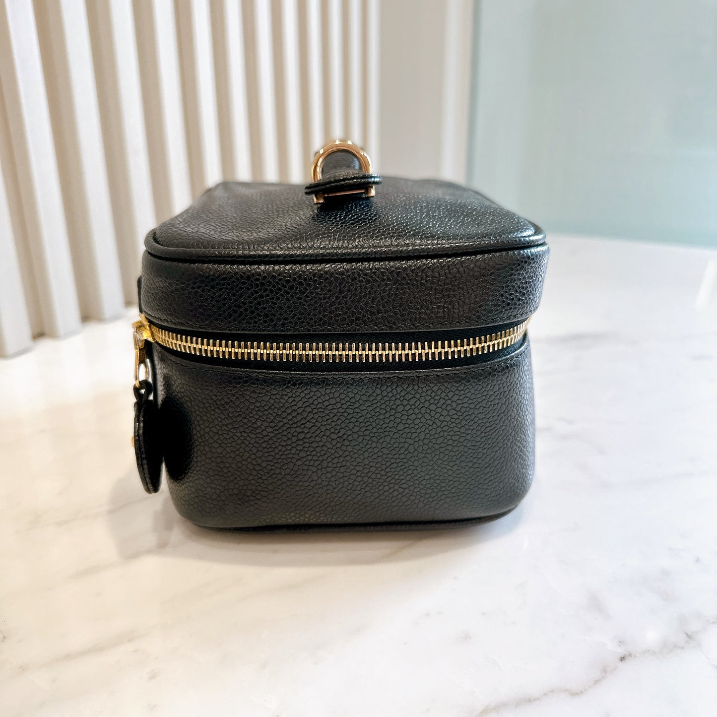 Chanel Timeless Vanity Case in Black Caviar
