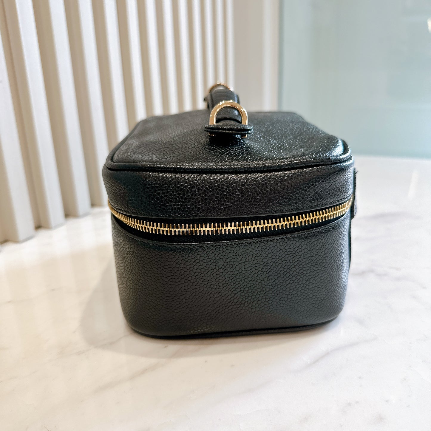 Chanel Timeless Vanity Case in Black Caviar