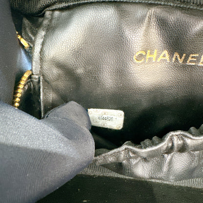 Chanel Timeless Vanity Case in Black Caviar